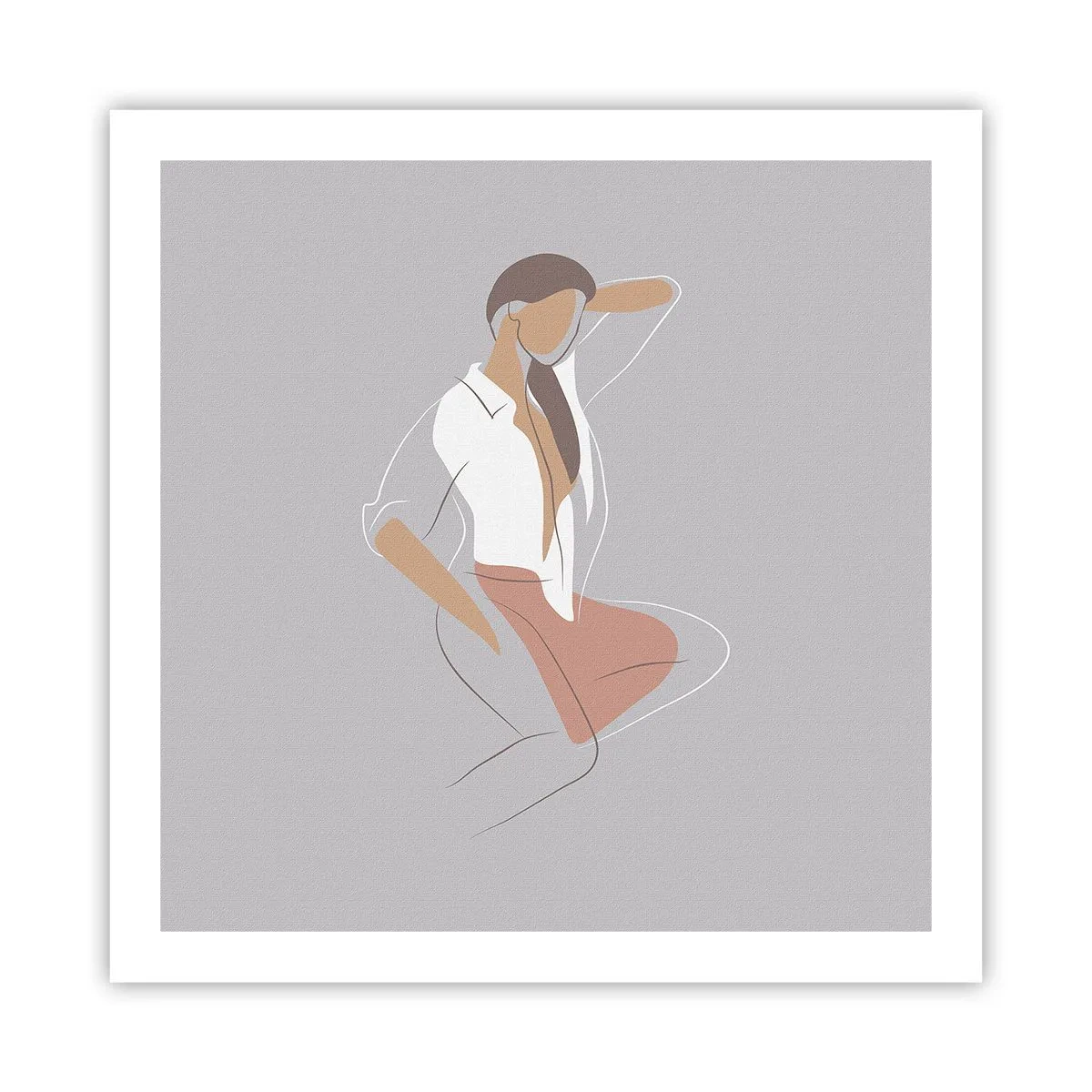 Pôster - O esboço do encanto - 60x60 cm