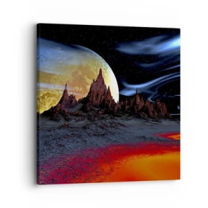 Quadro em tela - Mundo desconhecido - 30x30 cm