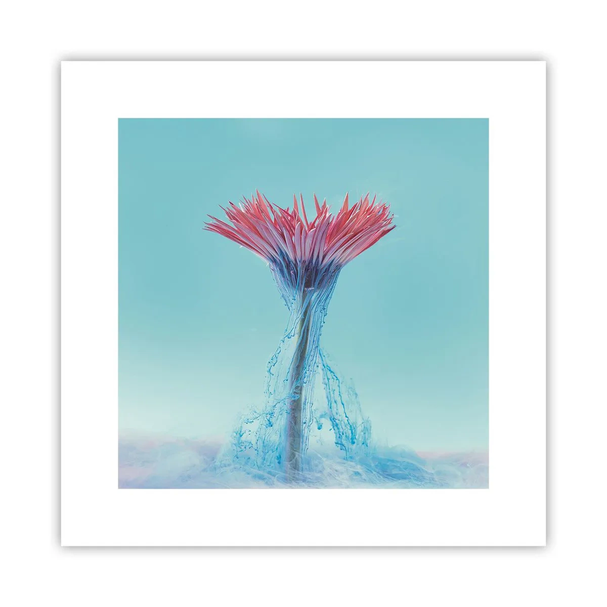 Pôster - Num abraço revigorante - 30x30 cm