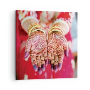 Quadro em tela - Pronto para alcançar a felicidade - 50x50 cm