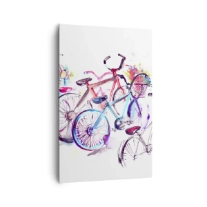 Quadro em tela - Reunião do Clube Antimoto  - 80x120 cm