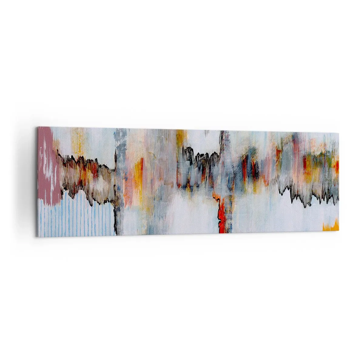 Quadro em tela - Com um palito na água - 160x50 cm