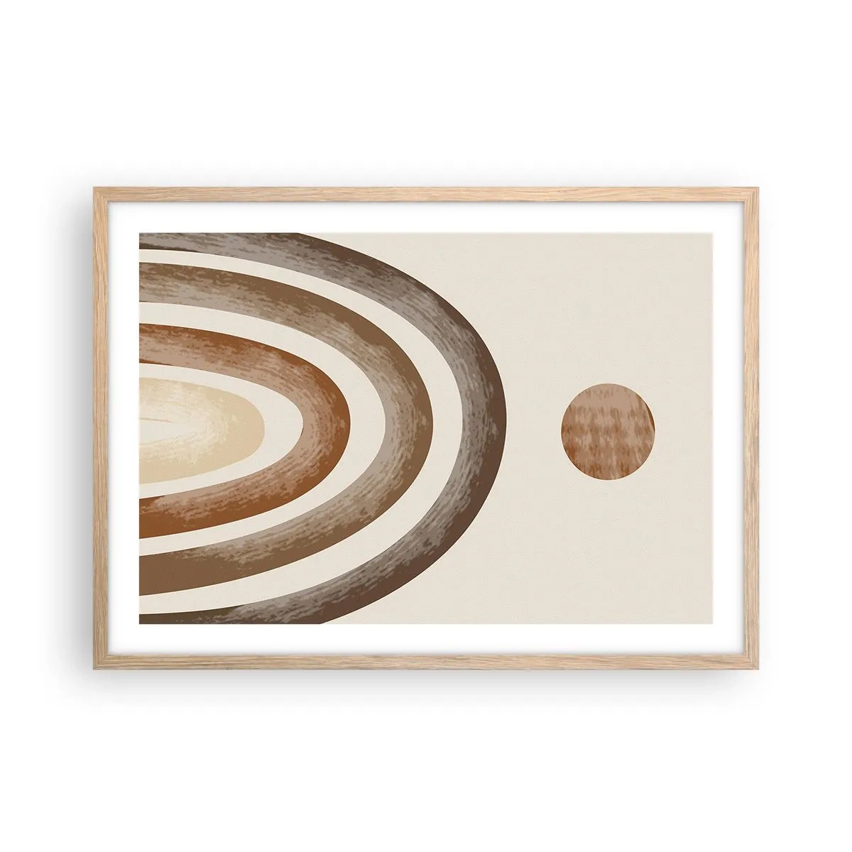 Pôster com moldura de carvalho claro - Numa galáxia muito distante - 70x50 cm