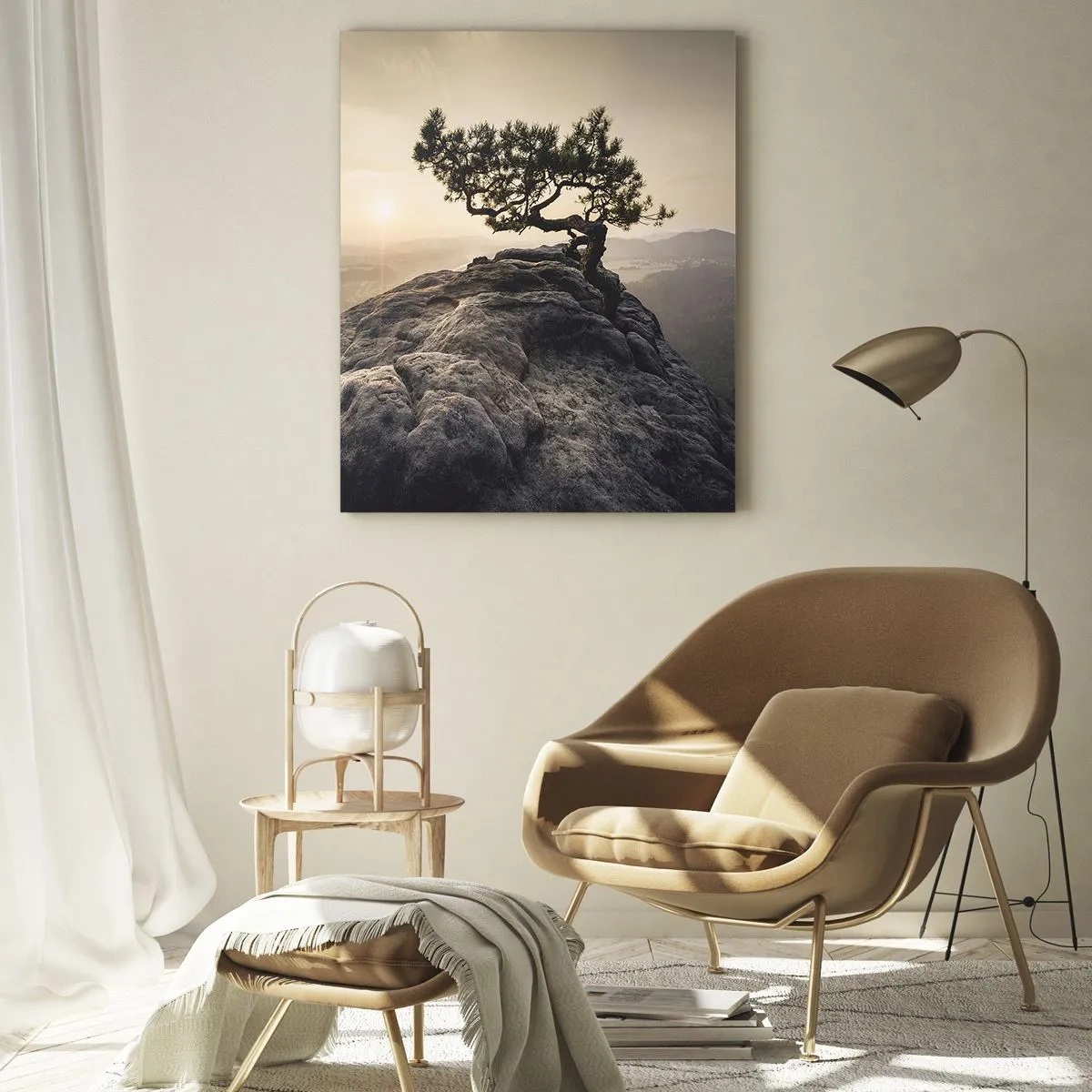 Quadro em vidro - A vida ganha sempre - 70x100 cm