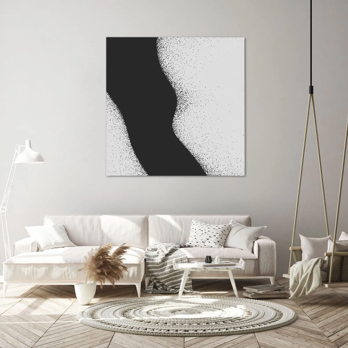 Quadro em tela - Equilíbrio suave - 60x60 cm