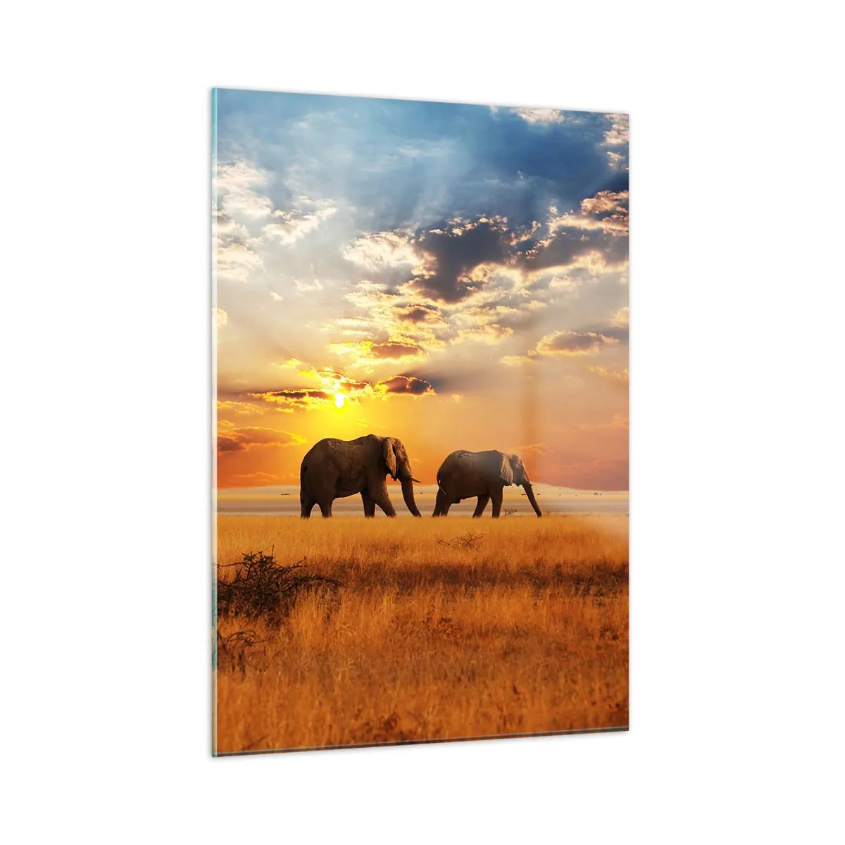 Quadro em vidro - Caminhada em família - 50x70 cm