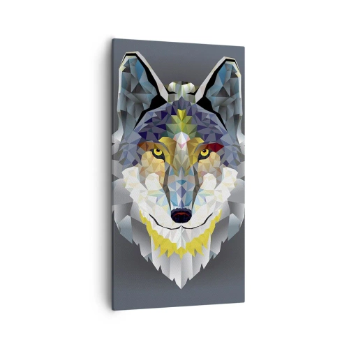 Quadro em tela - Quem não quer ser lobo, não lhe veste a pele - 55x100 cm