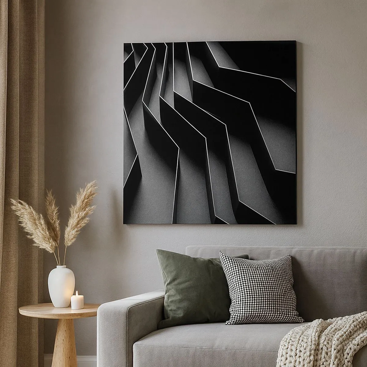 Quadro em tela - Ordem espacial - 30x30 cm