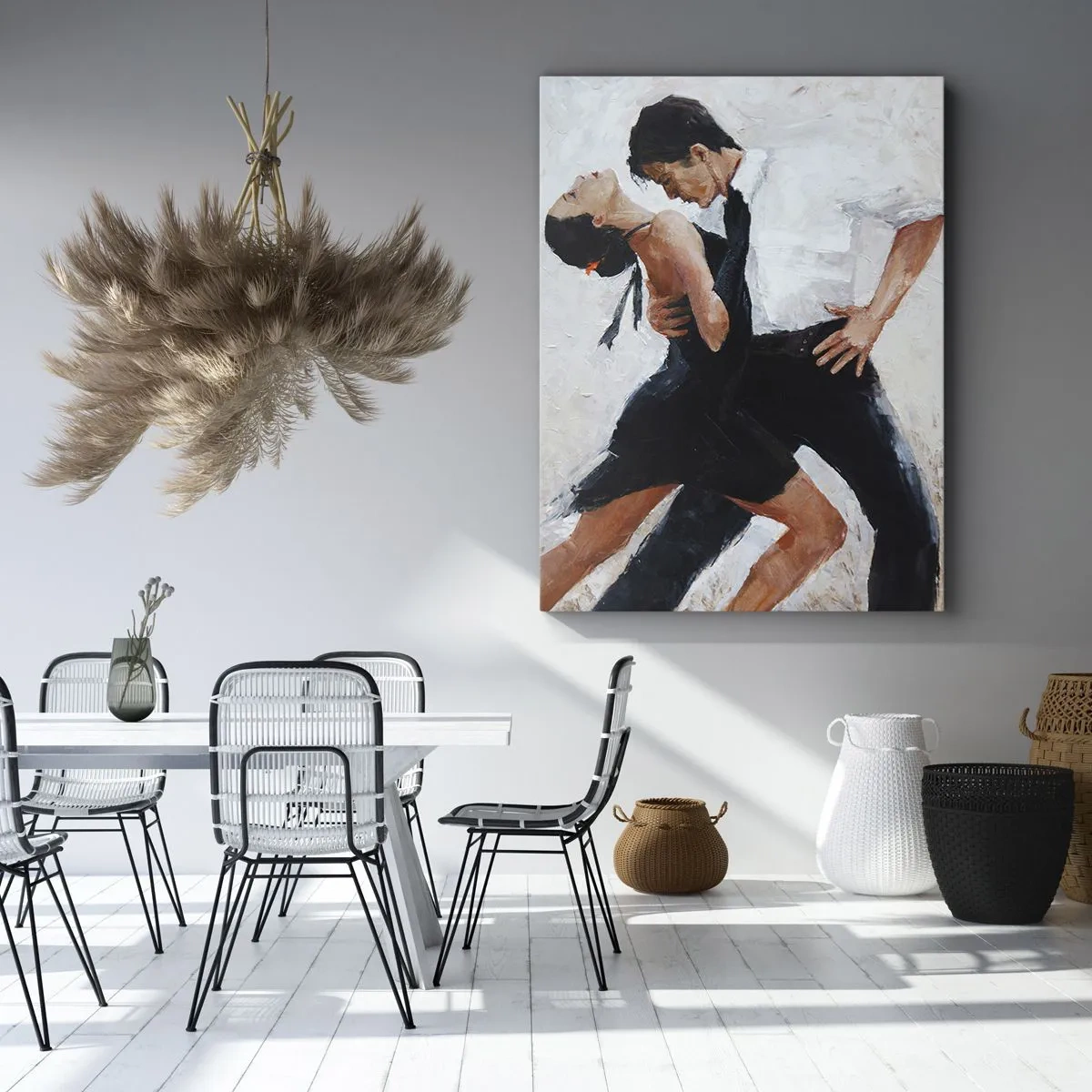 Quadro em tela - O tango dos meus sonhos - 55x100 cm