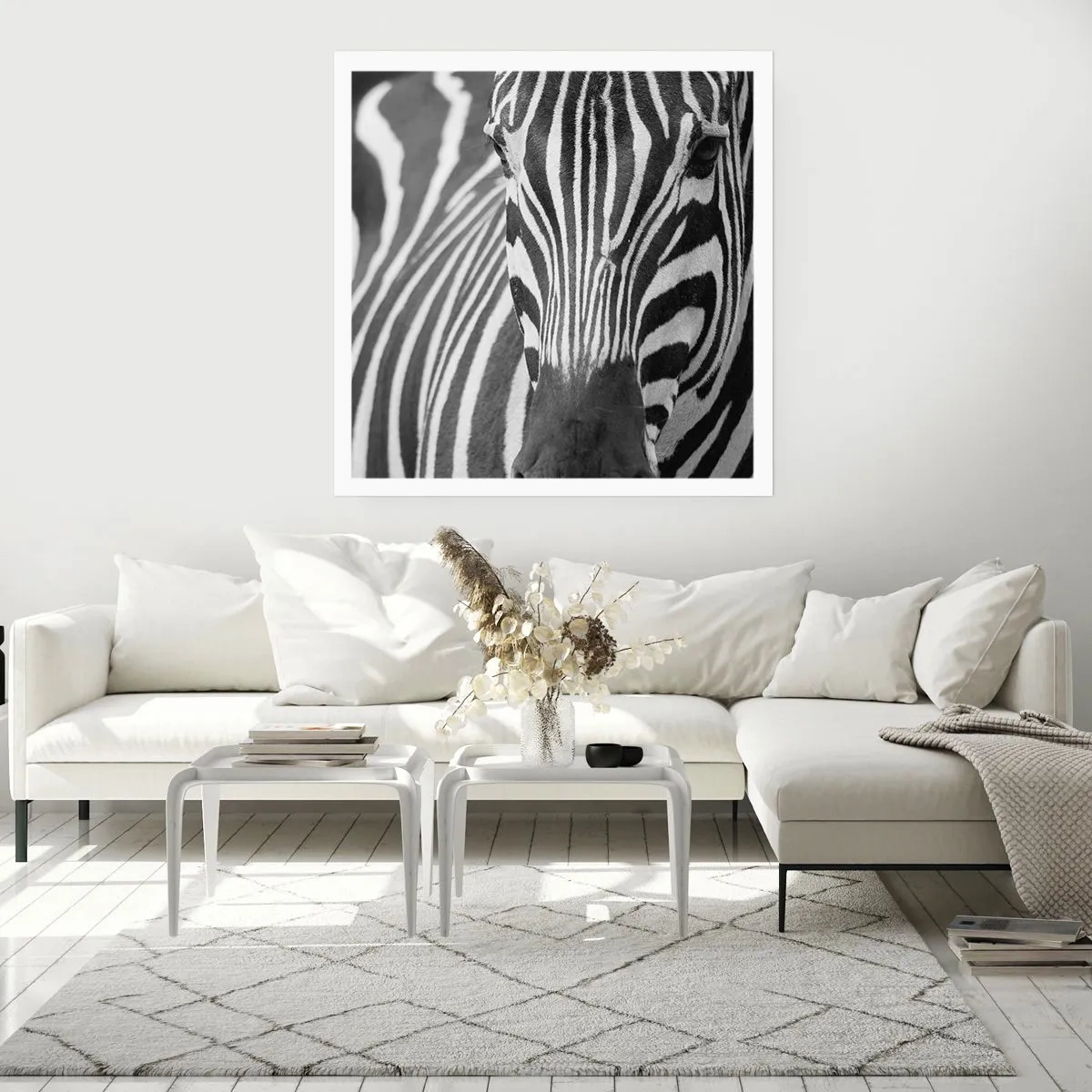 Pôster - O mundo é preto e branco - 60x60 cm