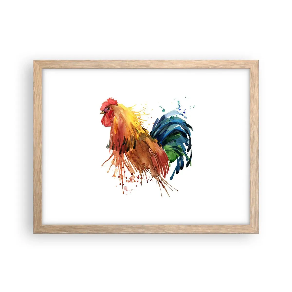 Pôster com moldura de carvalho claro - Manto real, orgulho real - 40x30 cm