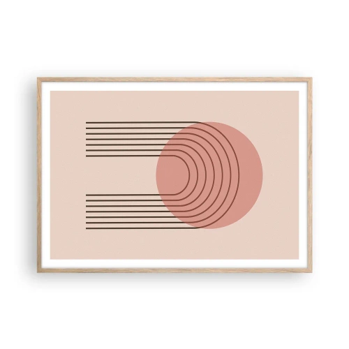 Pôster com moldura de carvalho claro - Atração irresistível - 100x70 cm