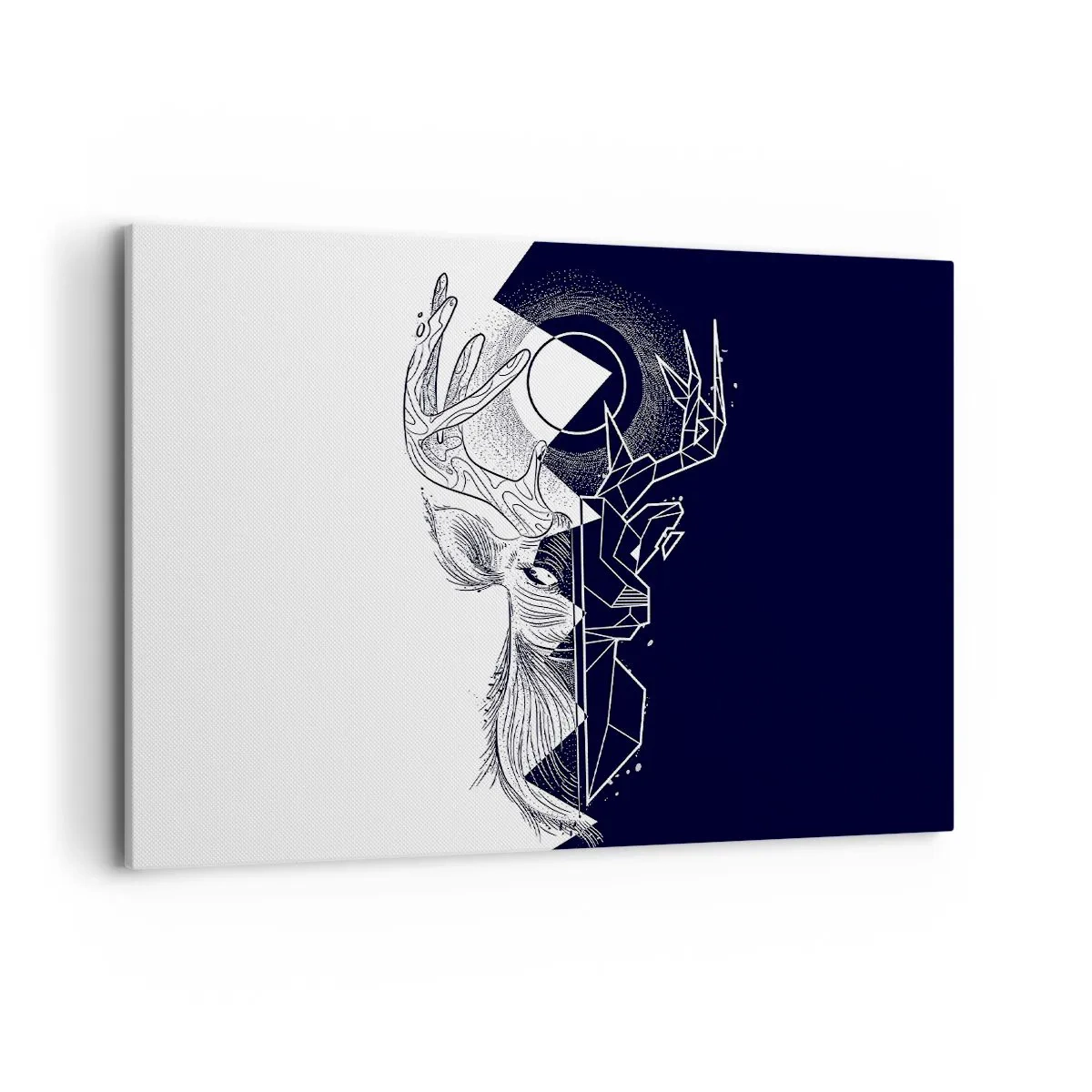 Quadro em tela - Luta e unidade dos opostos - 100x70 cm