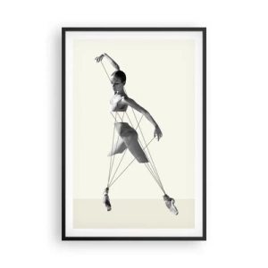 Pôster com moldura preta - No teatro do mundo - 61x91 cm