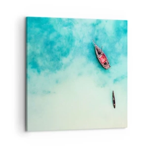 Quadro em tela - As praias de Zanzibar - 60x60 cm