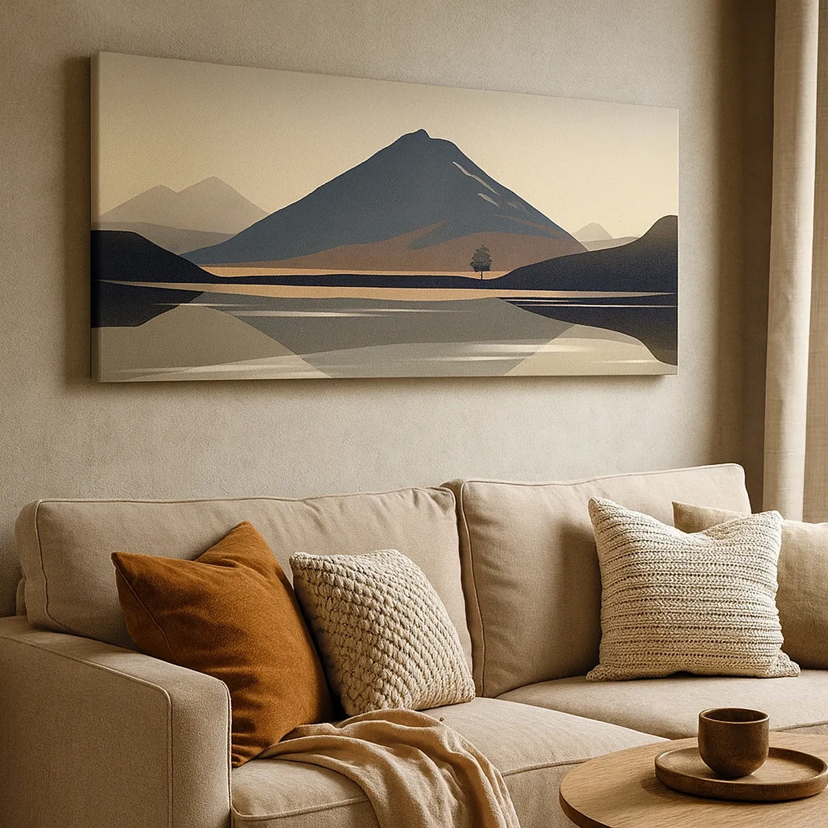 Quadro em tela - Reflexo de espelho - 30x30 cm