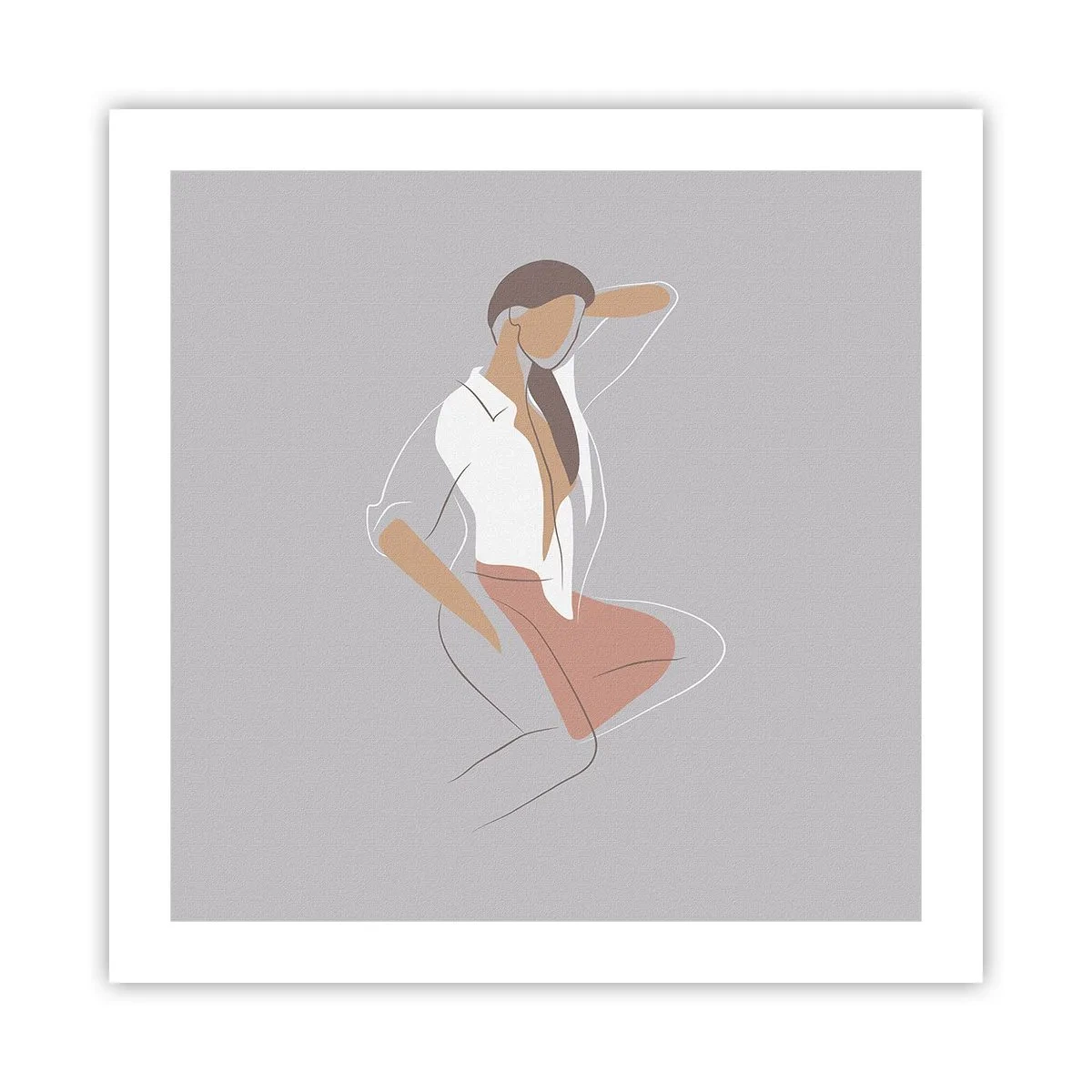 Pôster - O esboço do encanto - 50x50 cm
