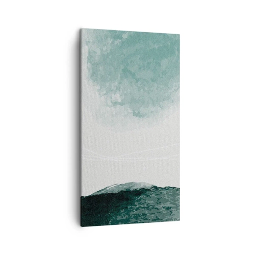 Quadro em tela - Encontro com a neblina - 45x80 cm