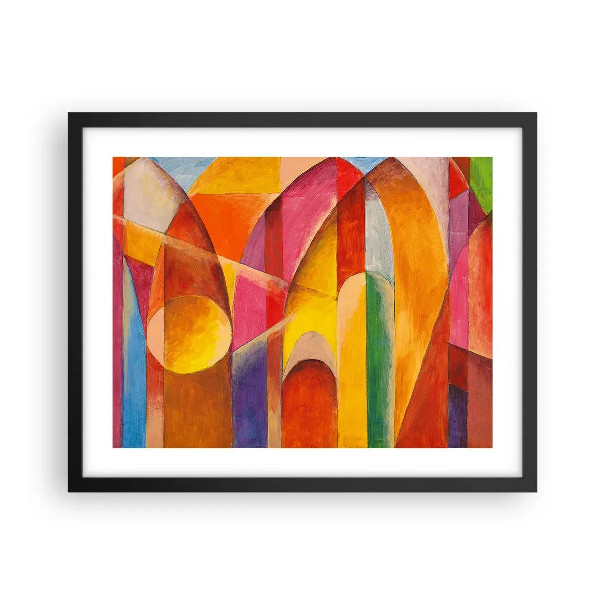 Pôster com moldura preta - Catedral do Sol - 50x40 cm