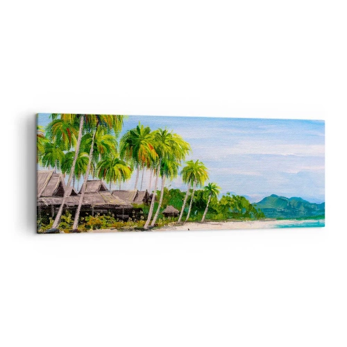 Quadro em tela - Um sonho exótico - 140x50 cm