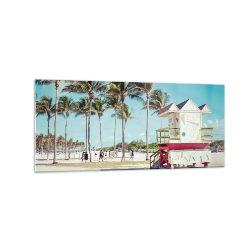 Quadro em vidro - Um belo dia pela frente - 120x50 cm