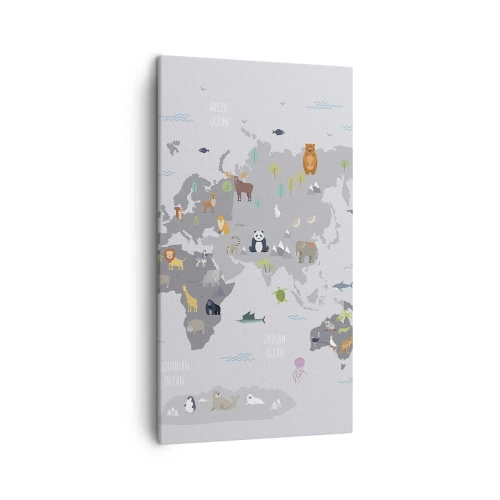 Quadro em tela - Diga-me de onde é... - 45x80 cm