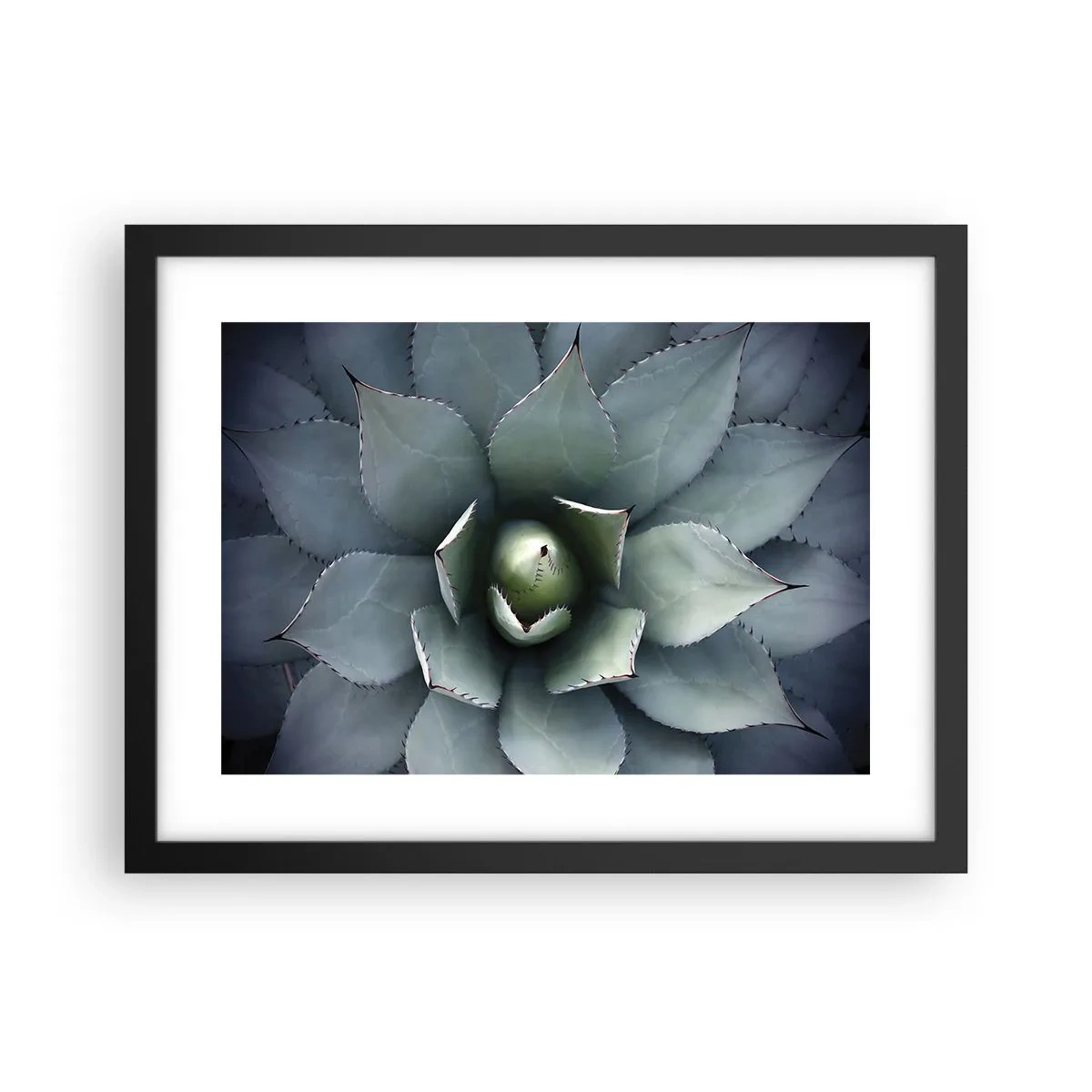 Pôster com moldura preta - Atrai e adverte - 40x30 cm