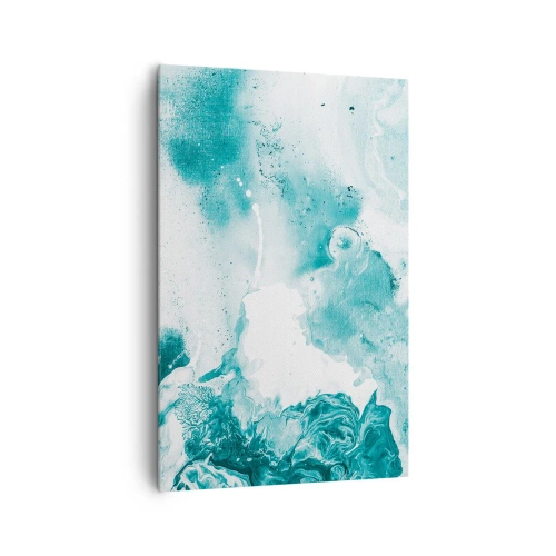 Quadro em tela - Inundado em azul - 80x120 cm