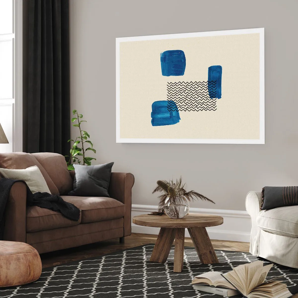 Pôster - Quarteto abstrato - 50x40 cm