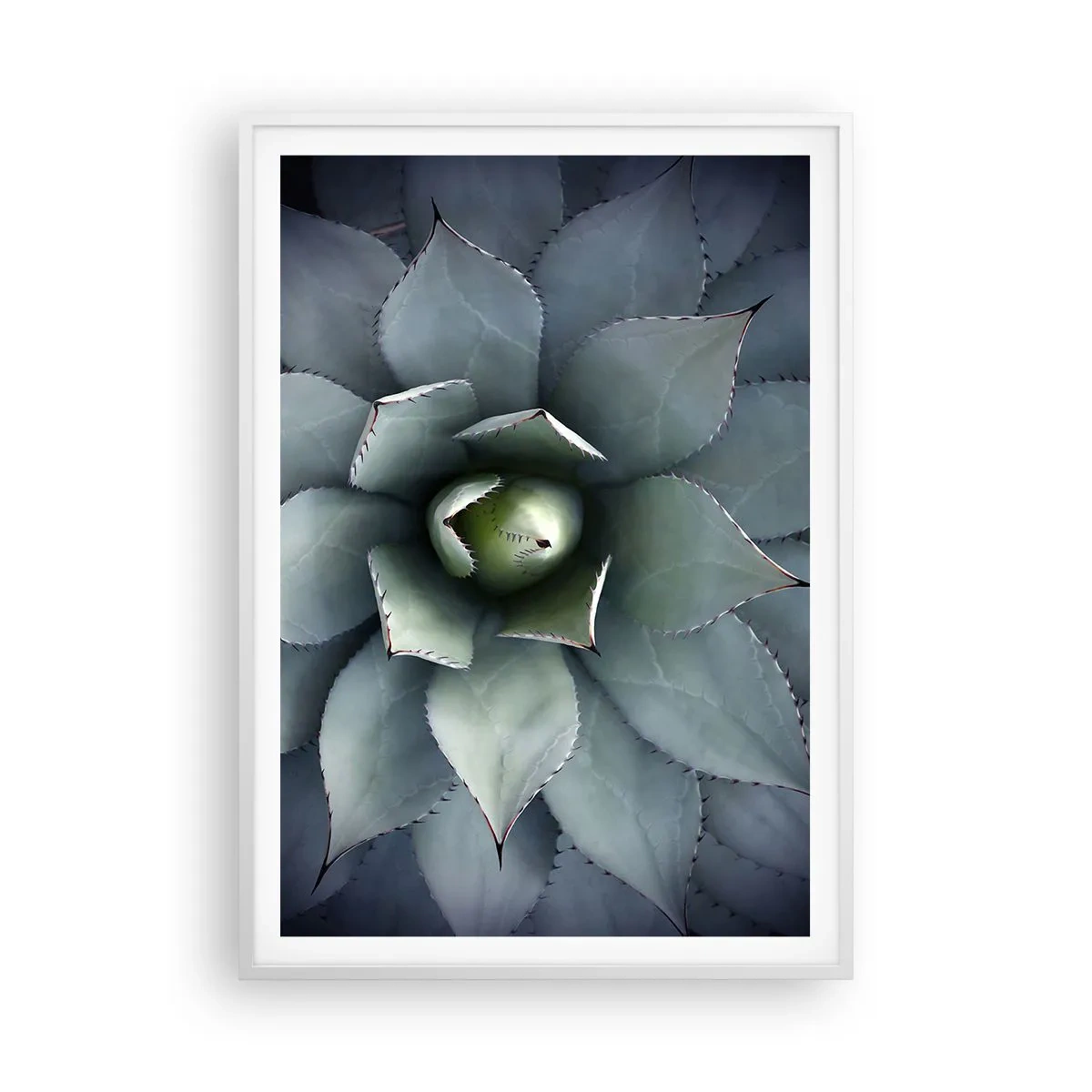 Pôster em moldura branca - Atrai e adverte - 70x100 cm