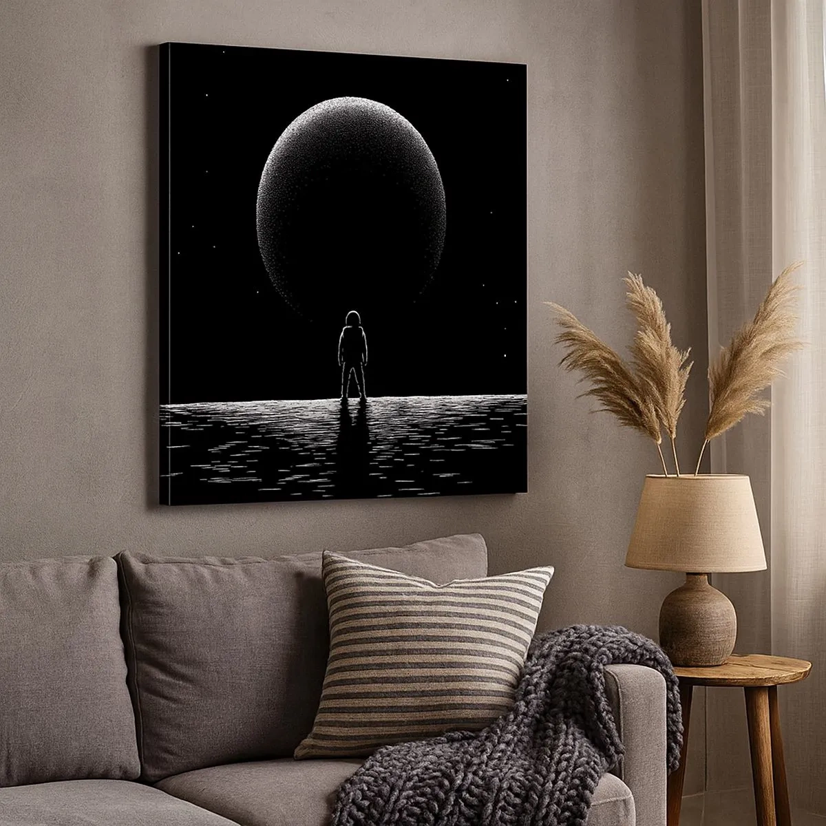 Quadro em tela - Cara a cara - 30x30 cm