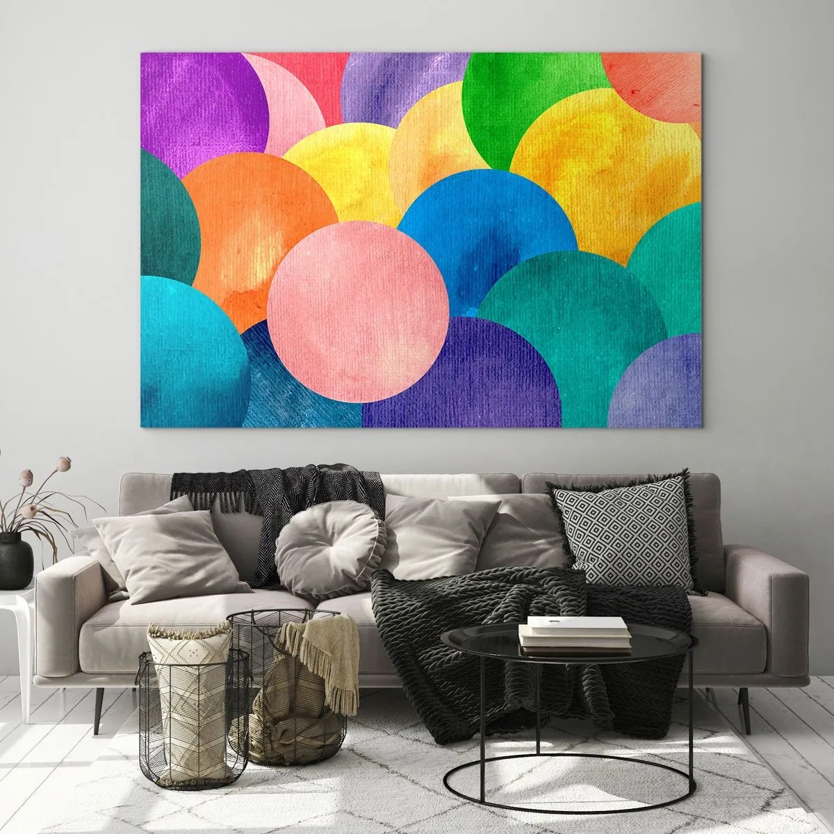 Quadro em vidro - A plenitude original da vida - 120x80 cm