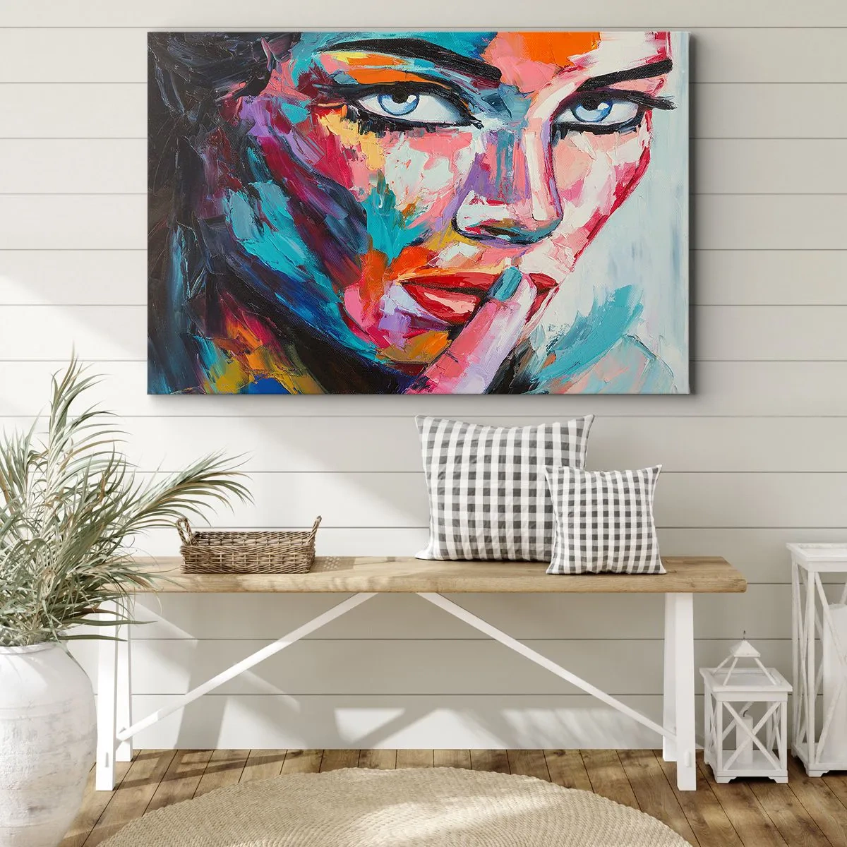 Quadro em tela - O nosso primeiro segredo - 120x80 cm