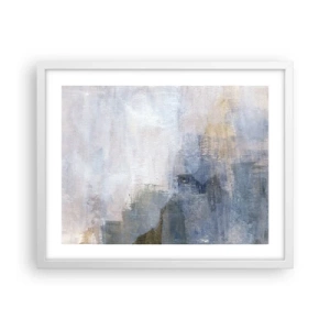 Pôster em moldura branca - Tons e acordes das cores - 50x40 cm