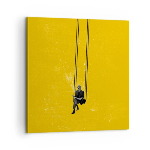 Quadro em tela - Dia como todos os dias - 60x60 cm