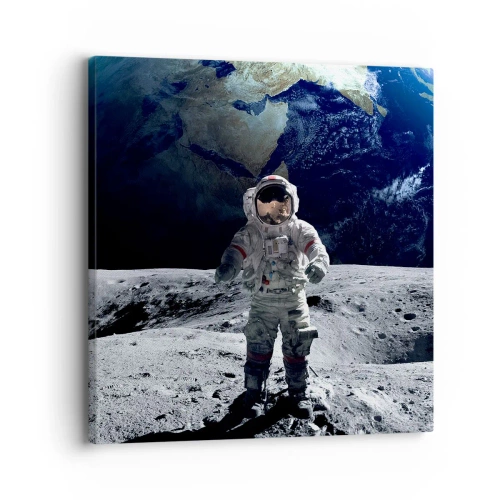 Quadro em tela - Saudações da Lua - 30x30 cm