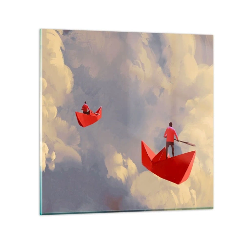 Quadro em vidro - Expedição dos sonhadores - 70x70 cm