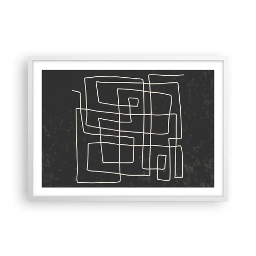 Pôster em moldura branca - Não é tão simples - 70x50 cm