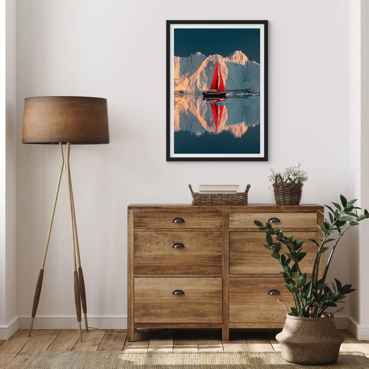 Pôster com moldura preta - No fim do mundo - 61x91 cm