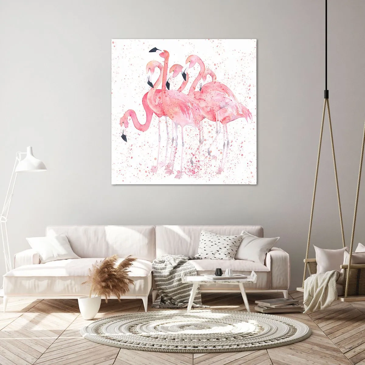 Quadro em tela - Conjunto cor-de-rosa - 30x30 cm