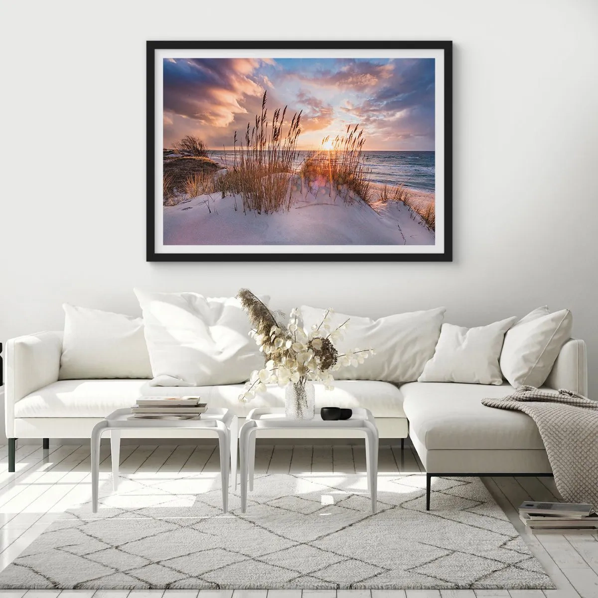 Pôster com moldura preta - Adeus ao sol e ao vento - 100x70 cm