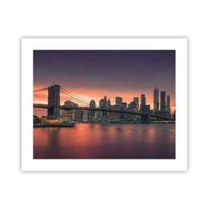 Pôster - Imersa no silêncio lilás - 50x40 cm