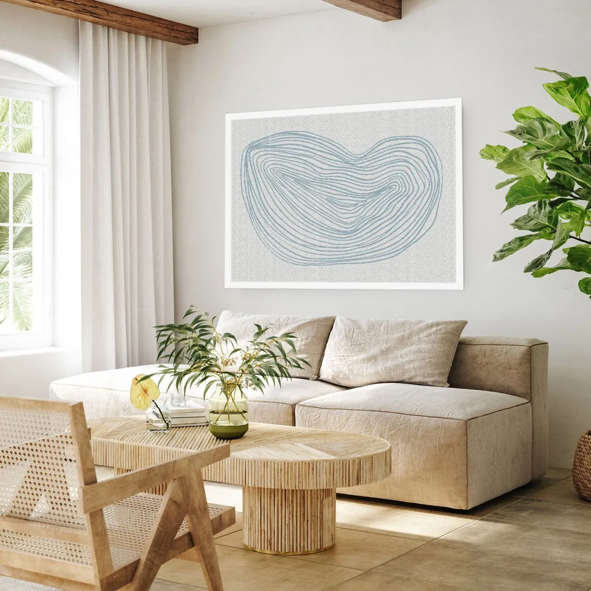 Pôster - Deixe cair o sorriso - 91x61 cm