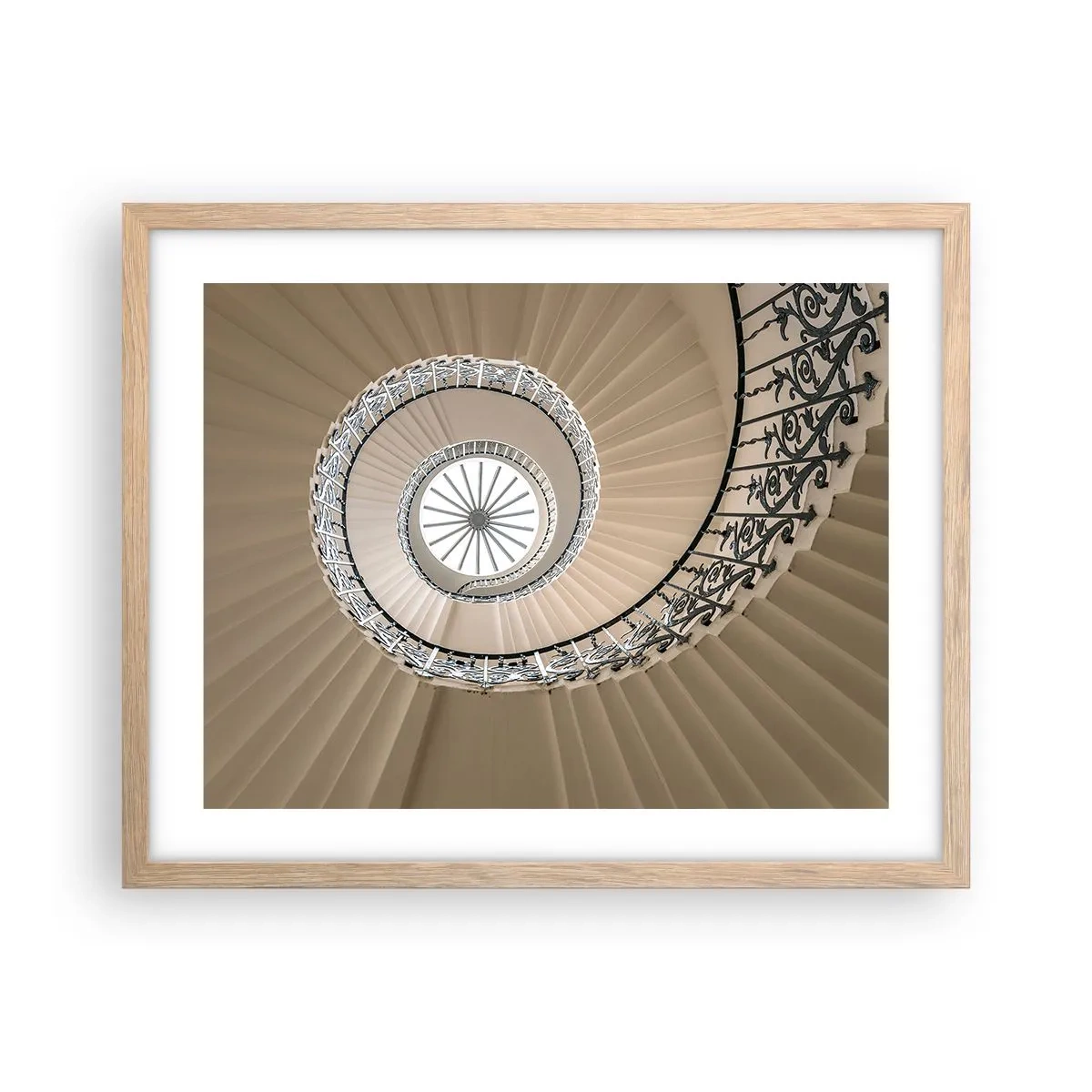 Pôster com moldura de carvalho claro - Dentro da casca - 50x40 cm