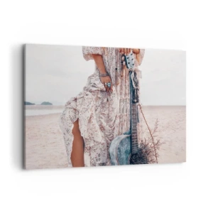 Quadro em tela - Flores a caminho - 120x80 cm