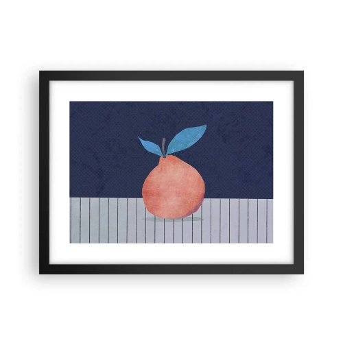 Pôster com moldura preta - Convexidade e plano - 40x30 cm