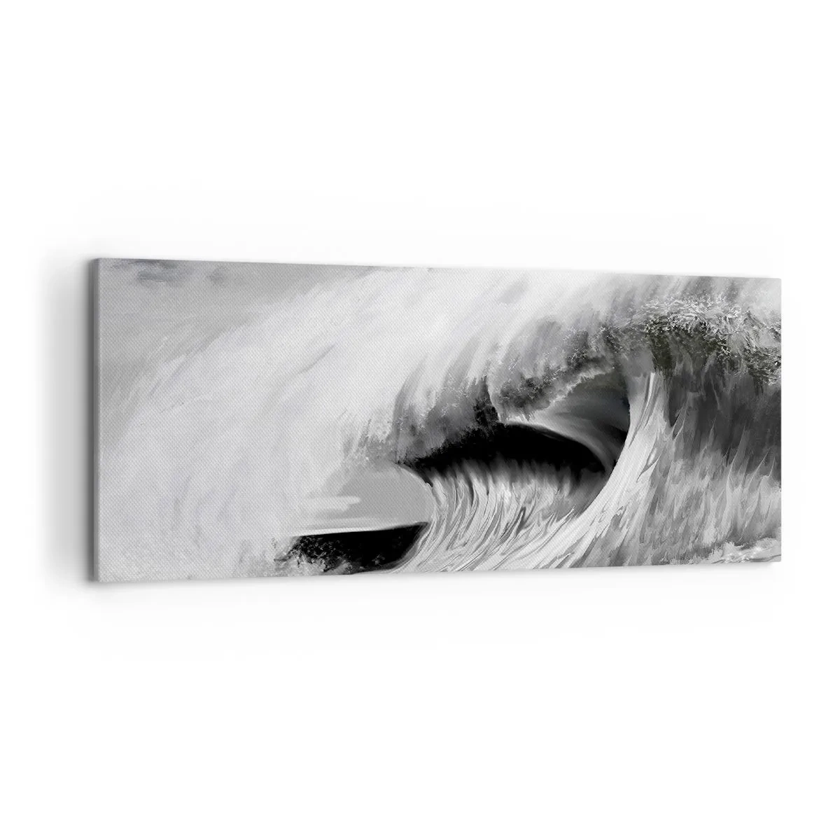 Quadro em tela - A ira do oceano - 120x50 cm