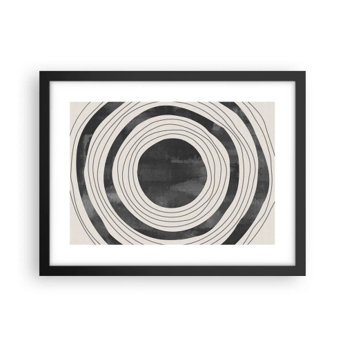 Pôster com moldura preta - Direito ao ponto - 40x30 cm