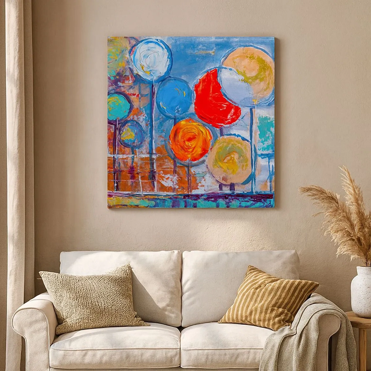 Quadro em tela - De várias cores e tamanhos - 30x30 cm