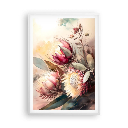 Pôster em moldura branca - De perfil e de frente - 70x100 cm